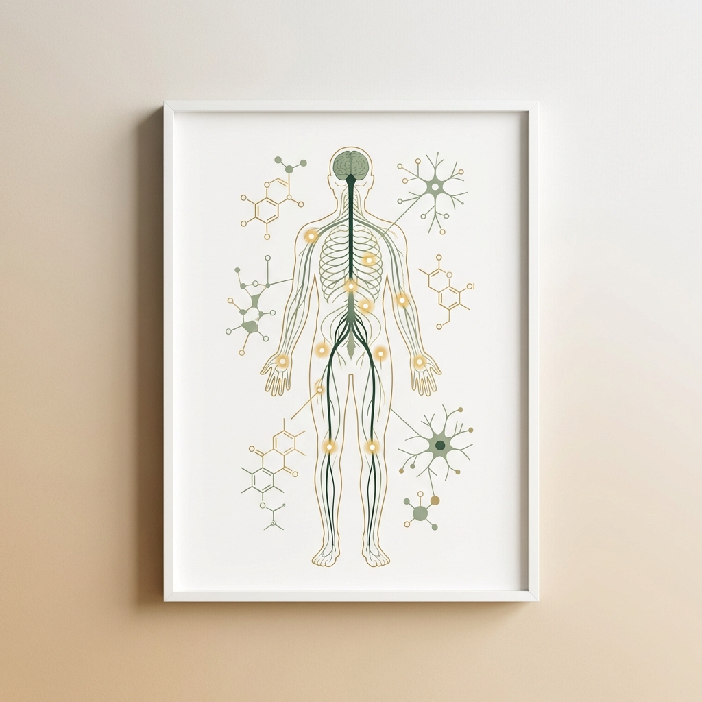 Ilustração sistema endocanabinoide